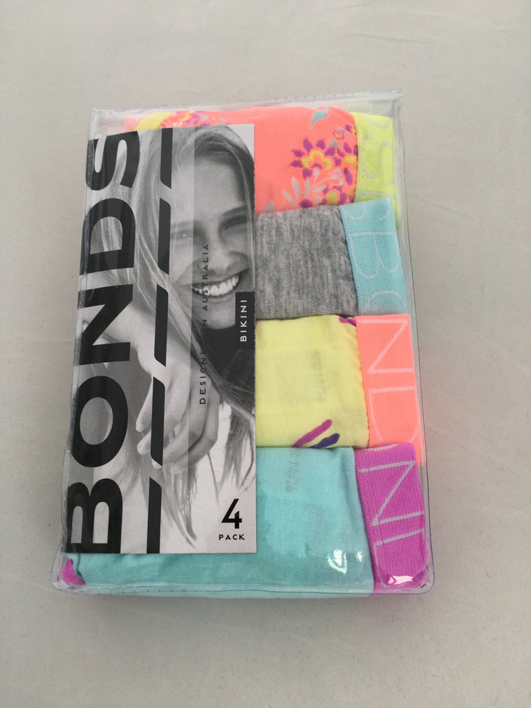 Bonds Girls 4 Pack Bikini (14-16) 95T