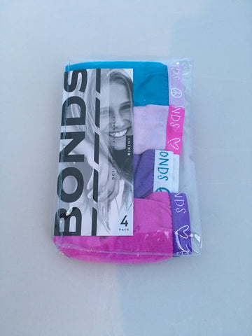 Bonds Girls 4 Pack Bikini A31 - limited quantity